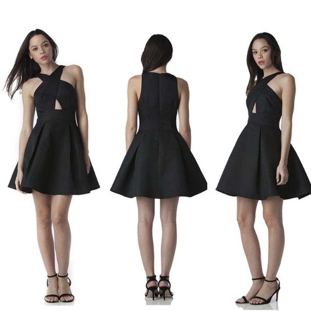 Mustard Seed Cross Front Black Dress